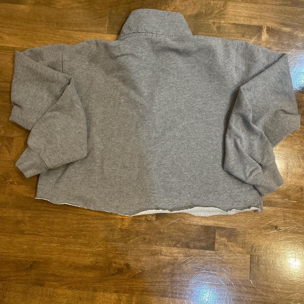 Quarter zip cotton John Galt breathable cropped comfort streetwear y2k - Picture 5 of 5